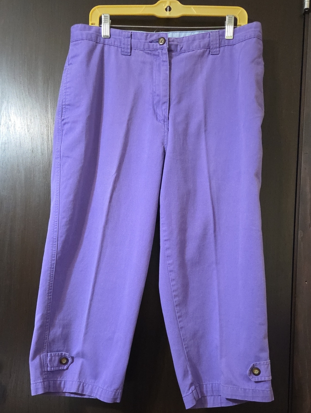 Christopher & Banks Purple pants cropped 14